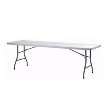 8 foot folding table white